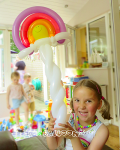 Rainbow balloon model